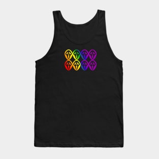 Ghost Face - Rainbow Tank Top